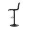 Set of 4 - Linen Bar Stools - Black