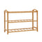 Artiss 3 Tiers Bamboo Shoe Rack Storage Organiser Wooden Shelf Stand Shelves