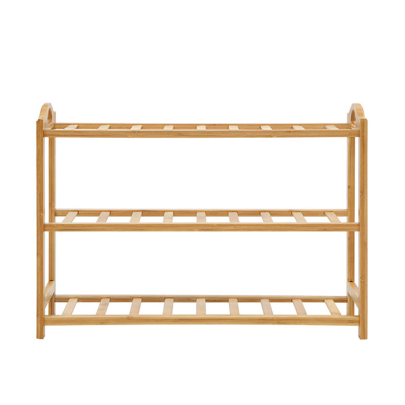 3 Tier Bamboo Shoe Rack Organizer