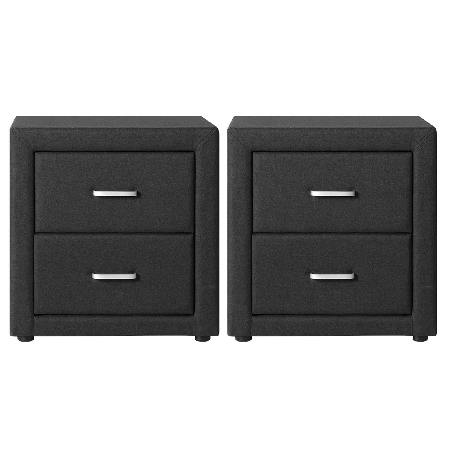 Moda Bedside Tables – Grey – Set of 2
