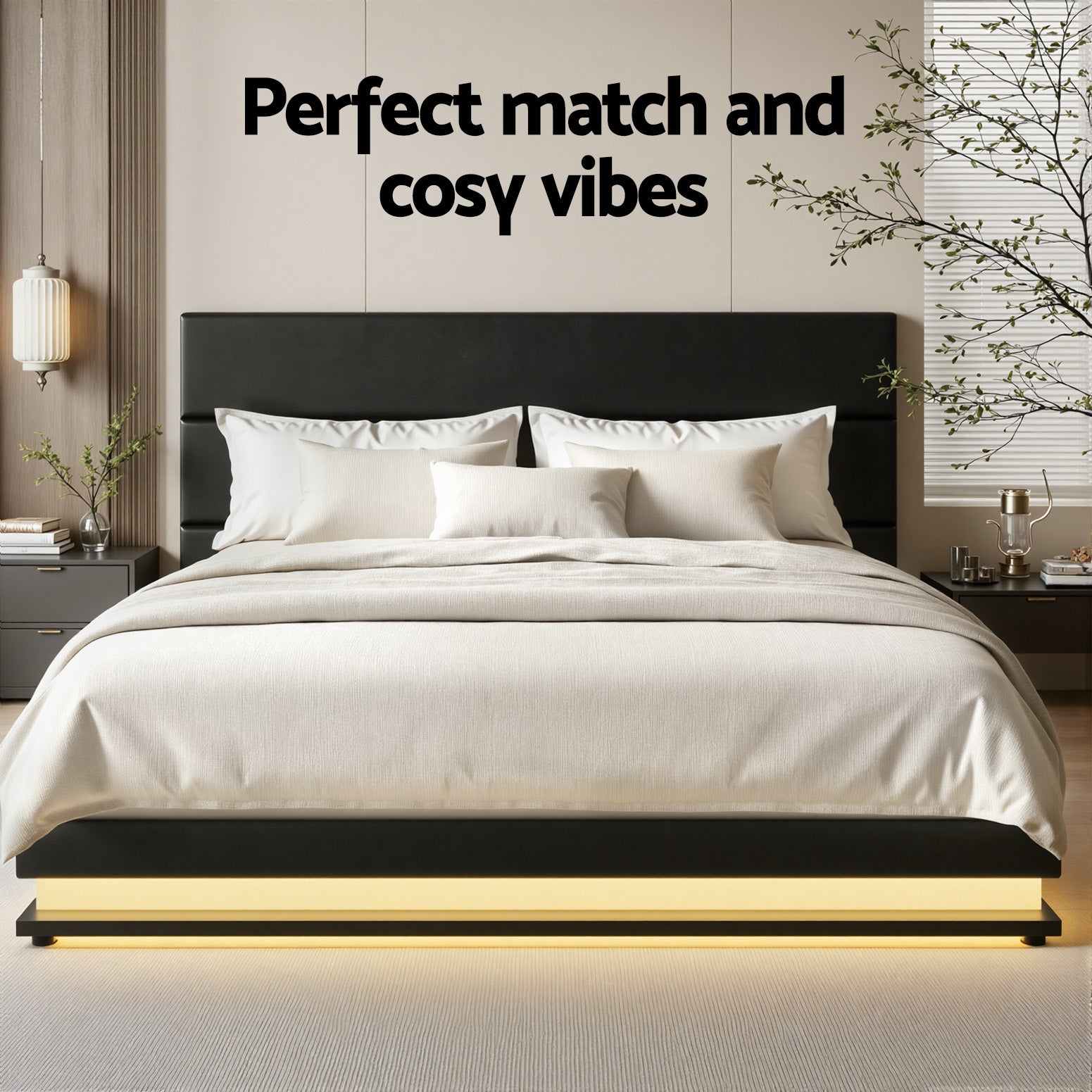 Field Bed Base – Black – Queen