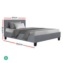 SINGLE Size - Classic Bed Frame - Grey