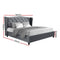 QUEEN Size - Tufted Bed Frame - Grey