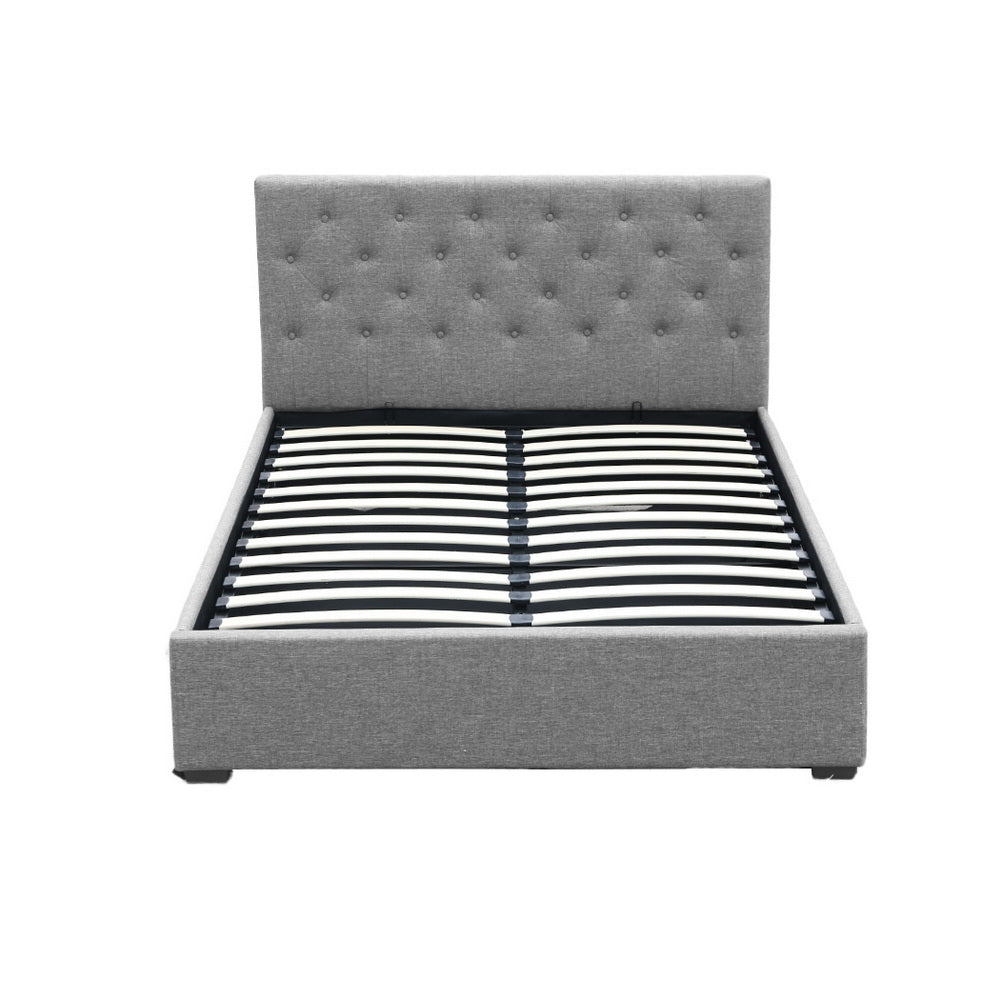 Porter Tufted Bed Head – Brown – Double