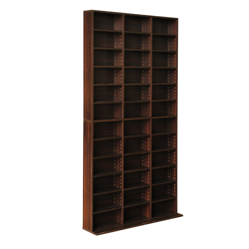 Bookshelf CD Storage Rack – Walnut