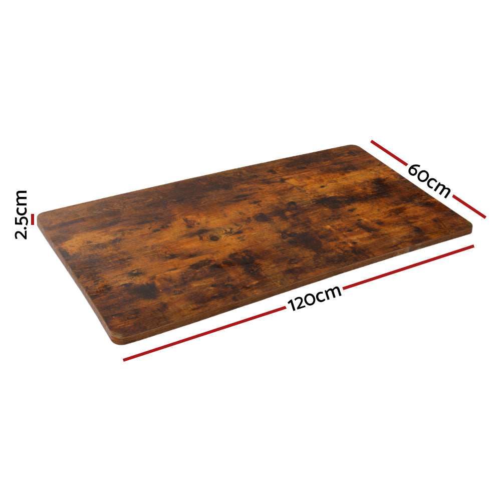 Marston Desk Top – Rustic Brown – 120 cm