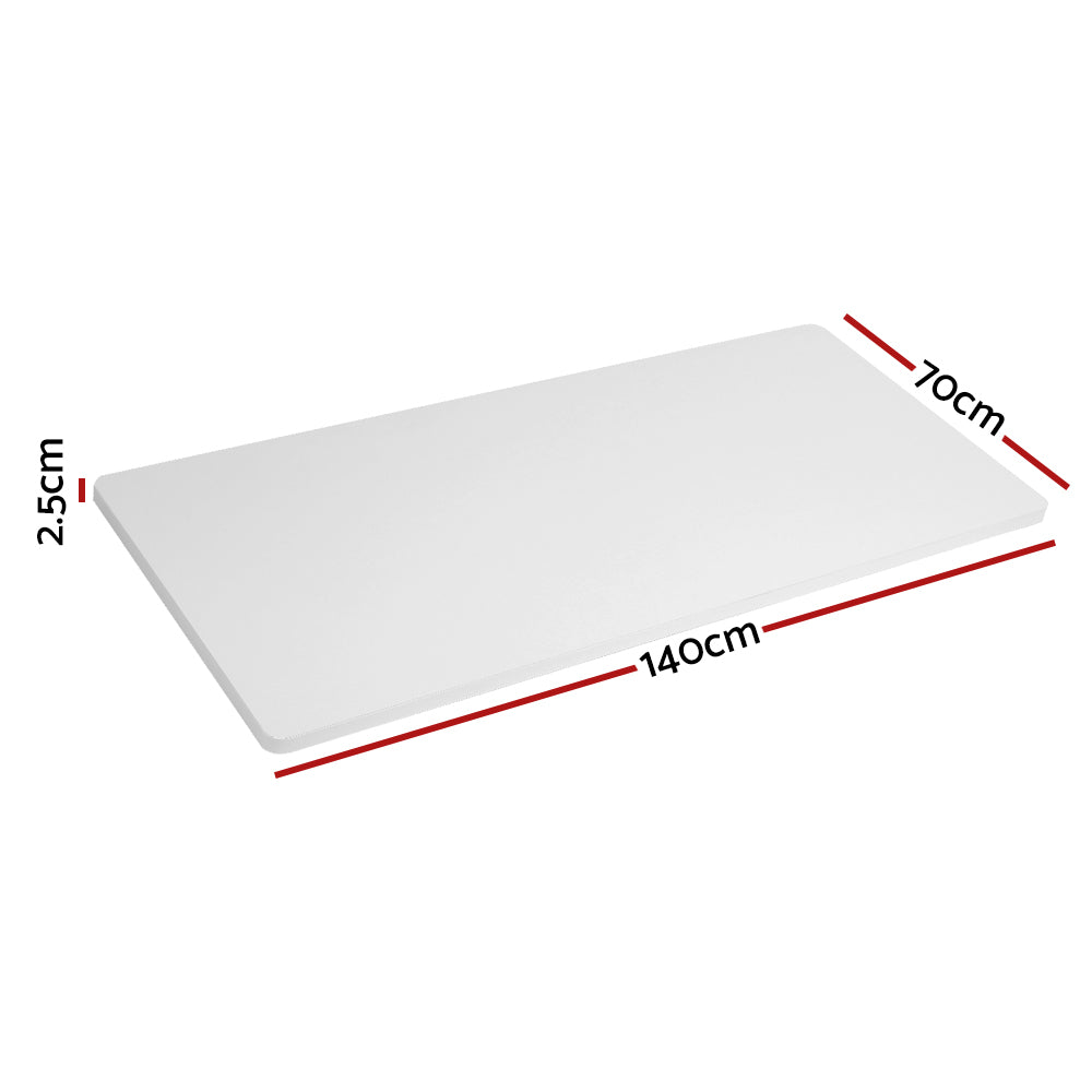 Serano Electric Desk Desktop – White – 140 cm