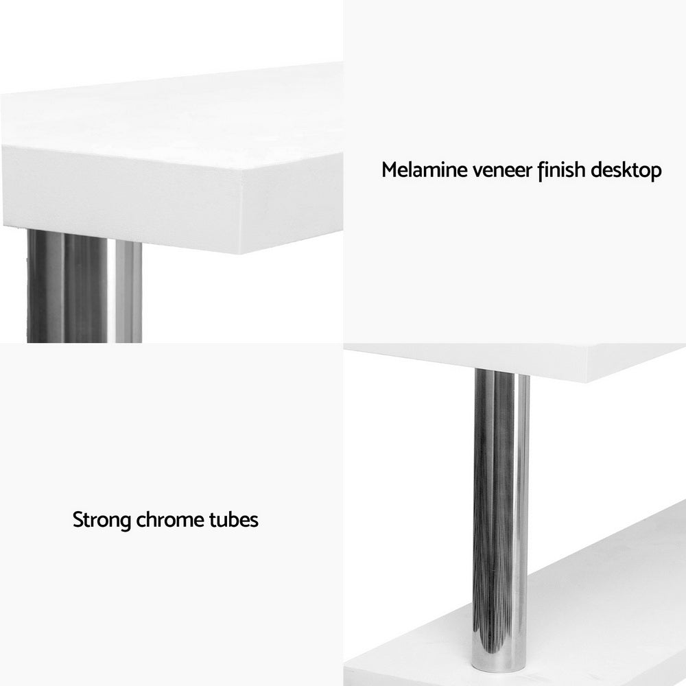 Alderon L-Shape Computer Desk – White – Standard