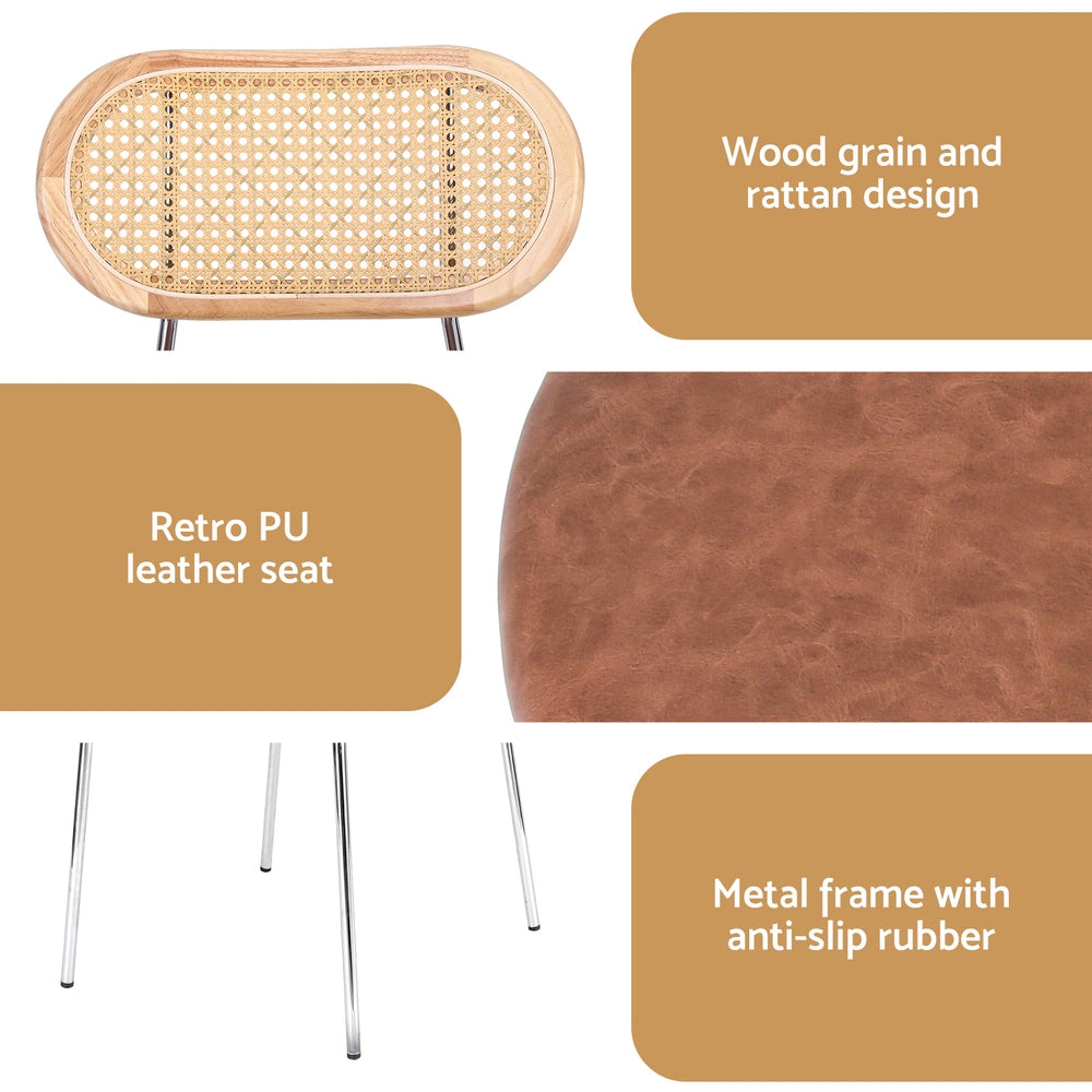 Arlo Dining Chairs – Brown – Set of 2