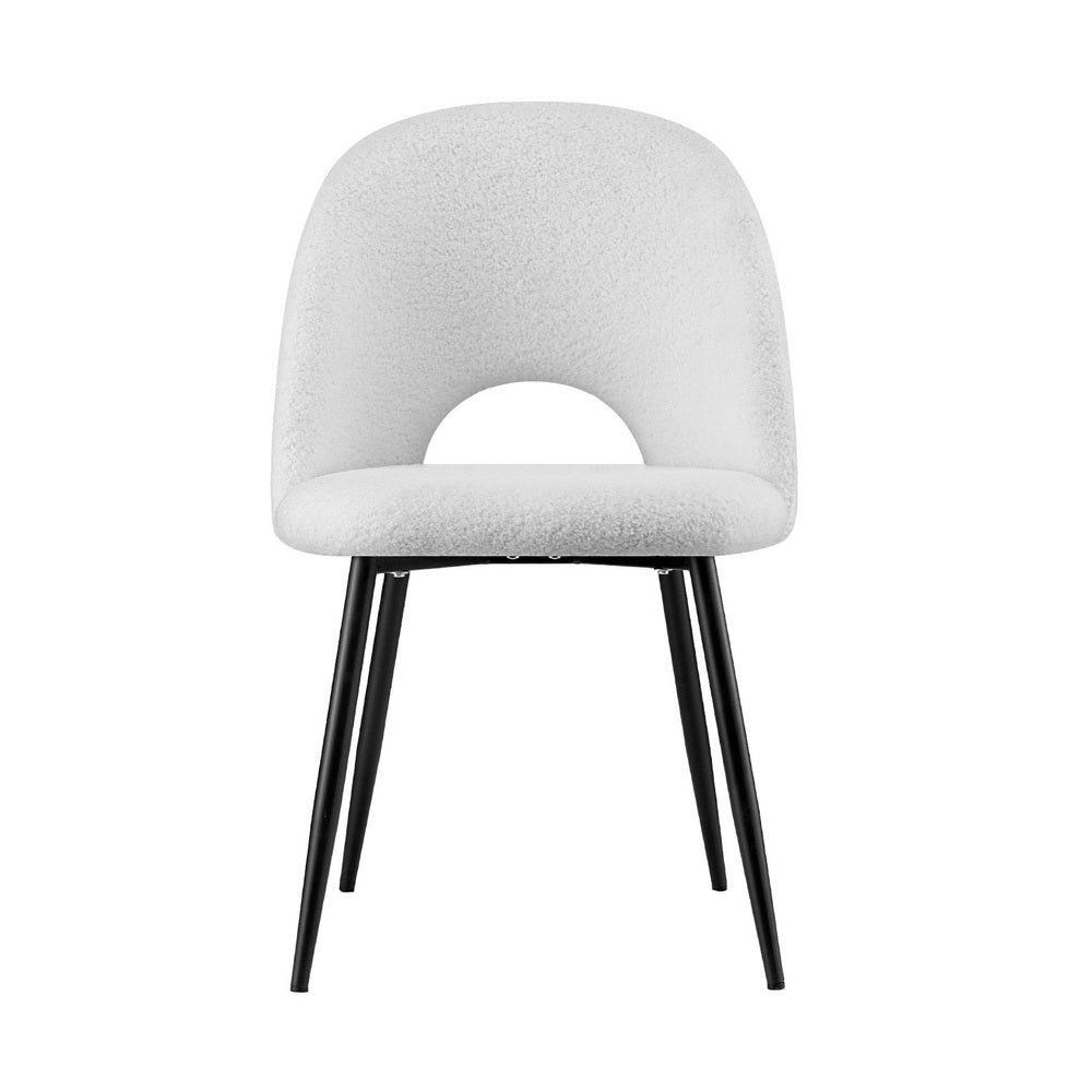 Arlo Dining Chairs – White – Set of 2