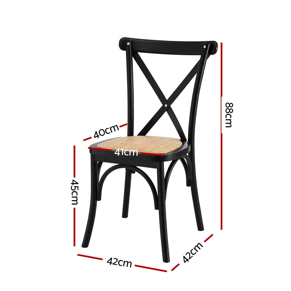 Linden Dining Chairs – Black – Set of 2