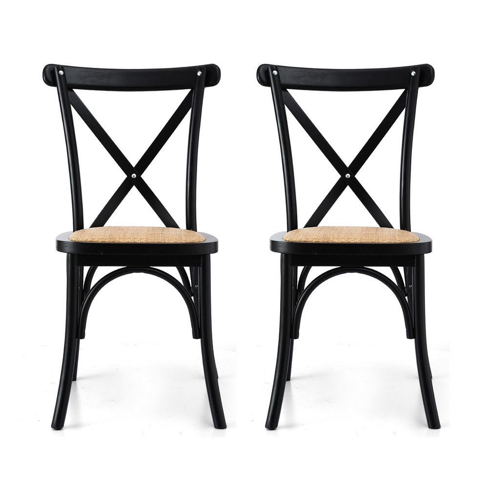 Linden Dining Chairs – Black – Set of 2