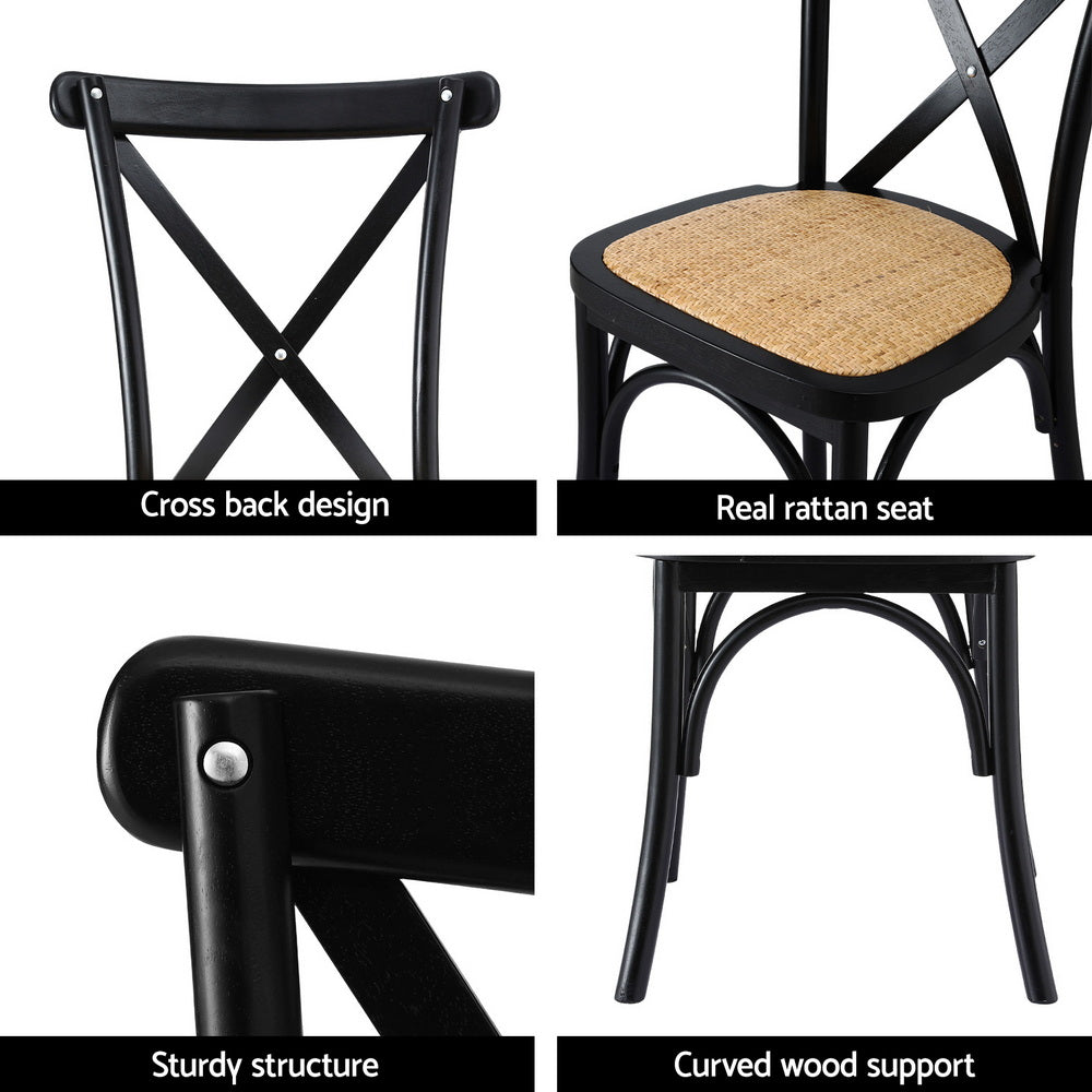 Linden Dining Chairs – Black – Set of 2