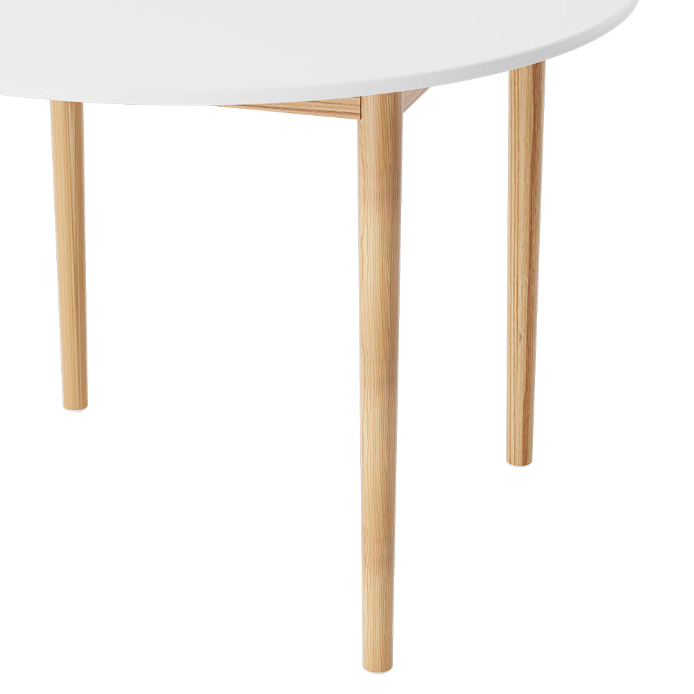 Demi Round Dining Table – White – 108 cm