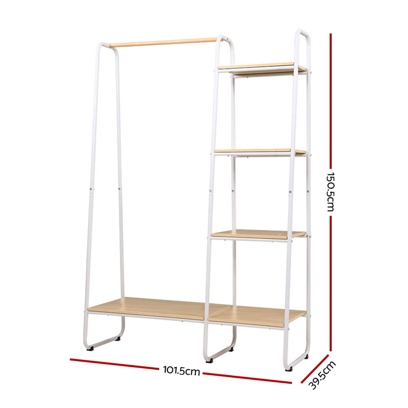 Clothes Rack Coat Stand - White