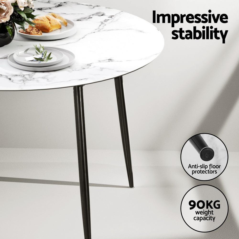 Rowan Dining Table & Chair Set – Grey – 5 Piece