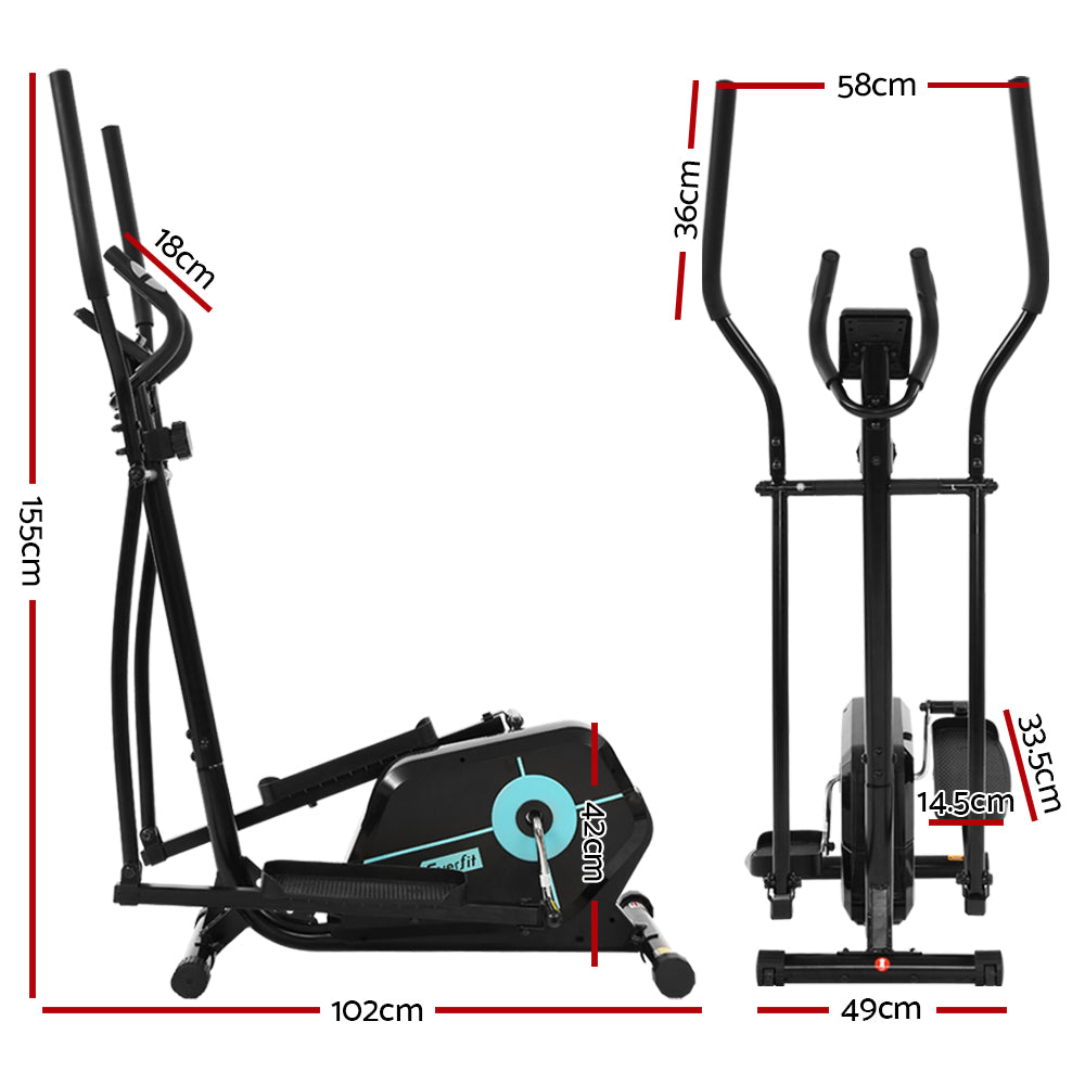 Fiora Elliptical Cross Trainer – Black – Magnetic Resistance