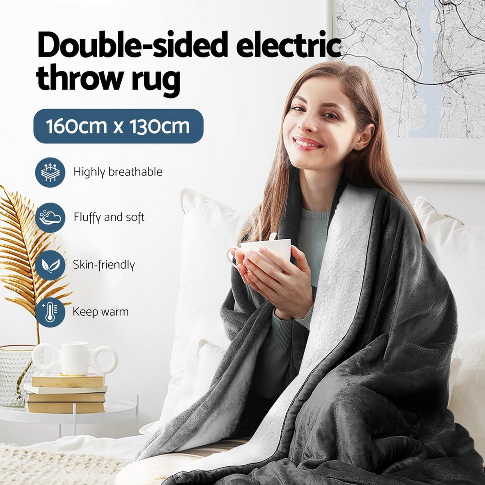 Rowan Modern Rug – Grey – Rectangle