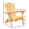 Wooden Adirondack Outdoor Chair - Natural