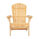 Wooden Adirondack Outdoor Chair - Natural