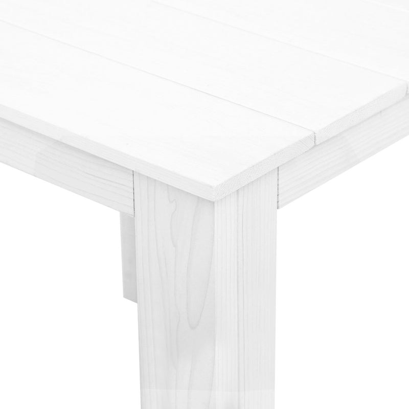 3 PC - Outdoor Table and Chairs - White