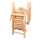 2 PC Adirondack Outdoor Chairs - Natural