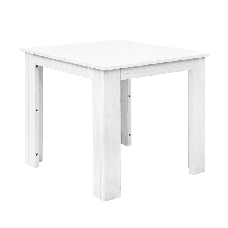 Gardeon Coffee Side Table Wooden Desk Outdoor Furniture Camping Garden White