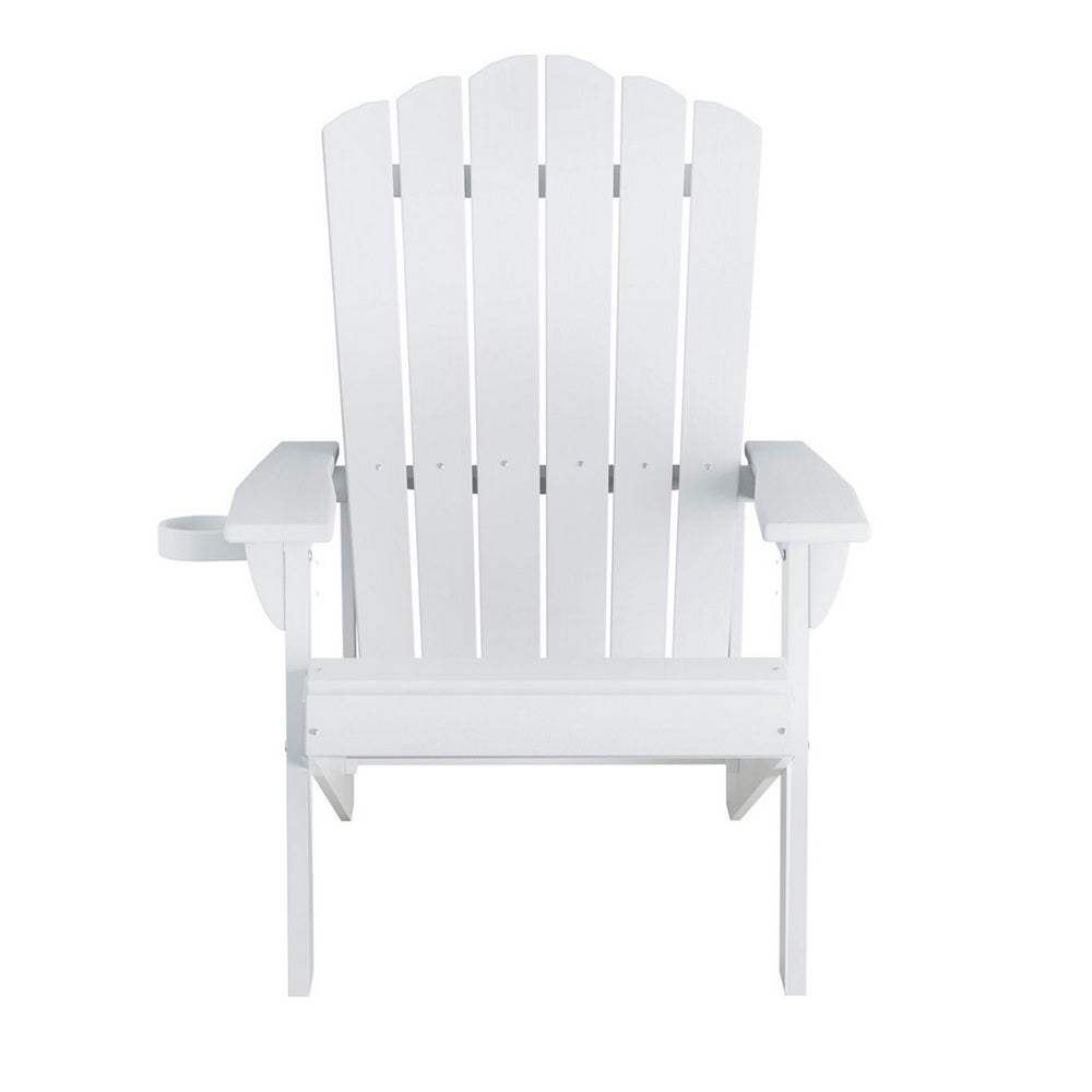 Shoreline Adirondack Chair – White – HDPE