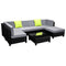 Gardeon 7-Piece Outdoor Sofa Set Wicker Couch Lounge Setting Seat Cover