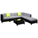 7-Piece Outdoor Wicker Sofa Set