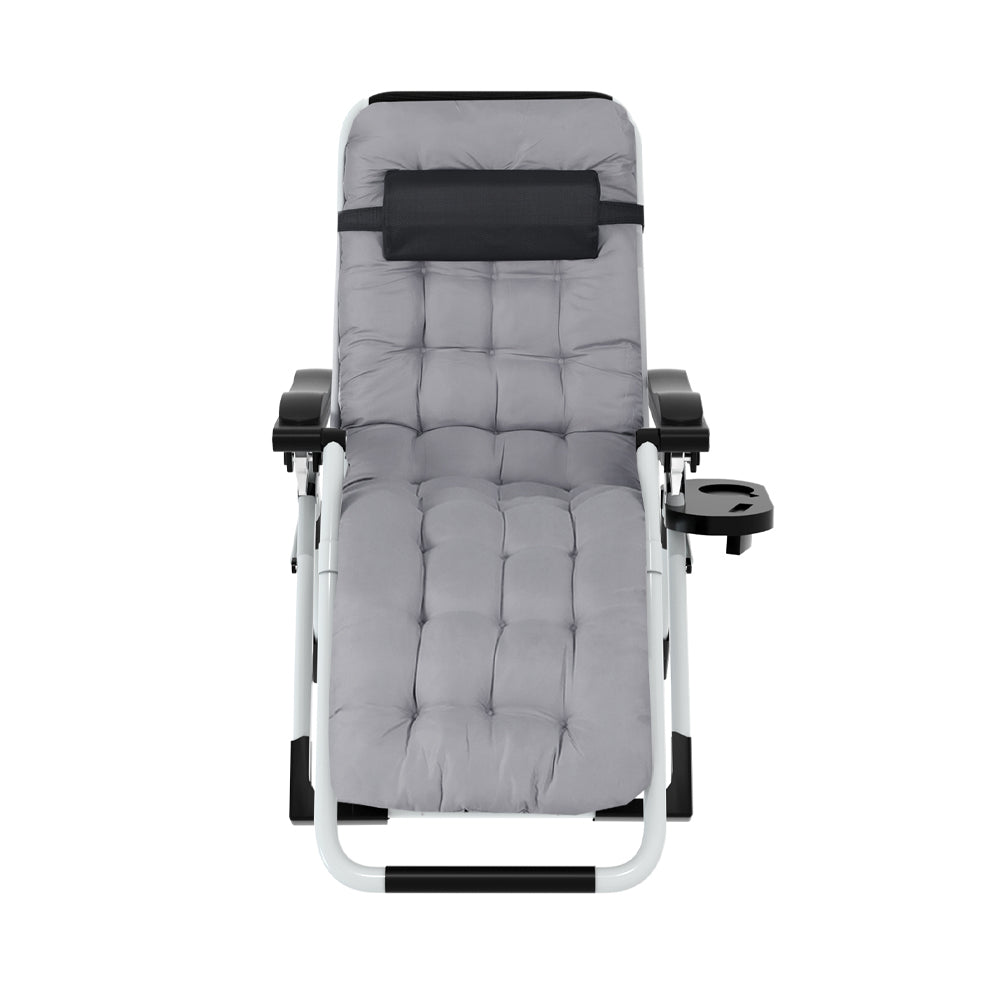 Apollo Zero Gravity Sun Lounger – Black – Folding