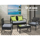 Outdoor Wicker Sofa Set