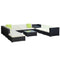 12 PC Outdoor Wicker Sofa Set with Storage Cover