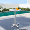 Outdoor Adjustable Round Aluminium Bar Table