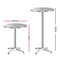 4x Outdoor Bar Tables – Round Aluminium, 70/110CM