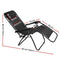 Zero Gravity Folding Recliner Chair - Black