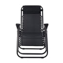 Zero Gravity Folding Recliner Chair - Black