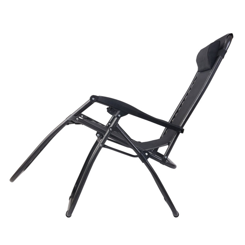 Zero Gravity Folding Recliner Chair - Black