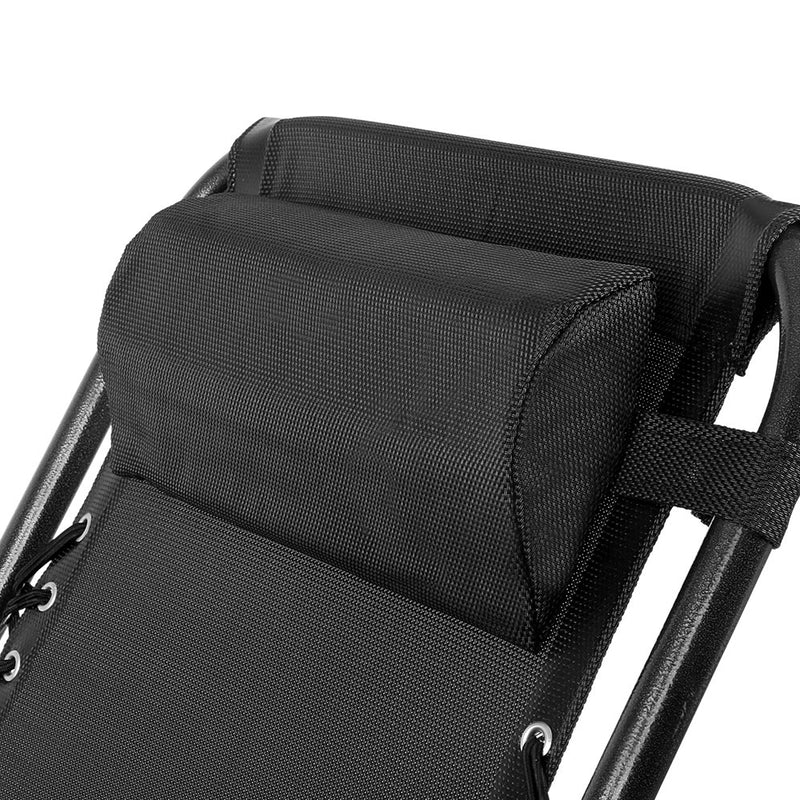 Zero Gravity Folding Recliner Chair - Black