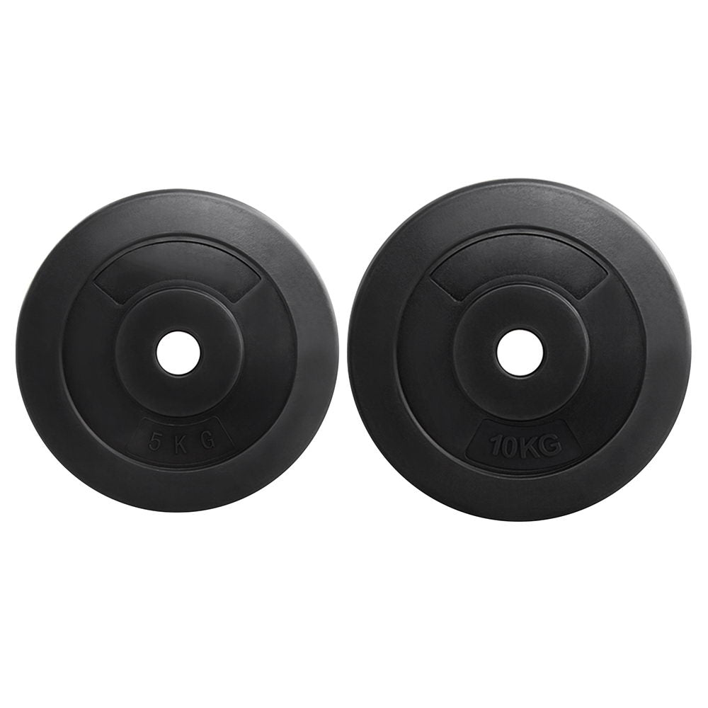 Haven Barbell Weight Plates Set – Black – 50kg