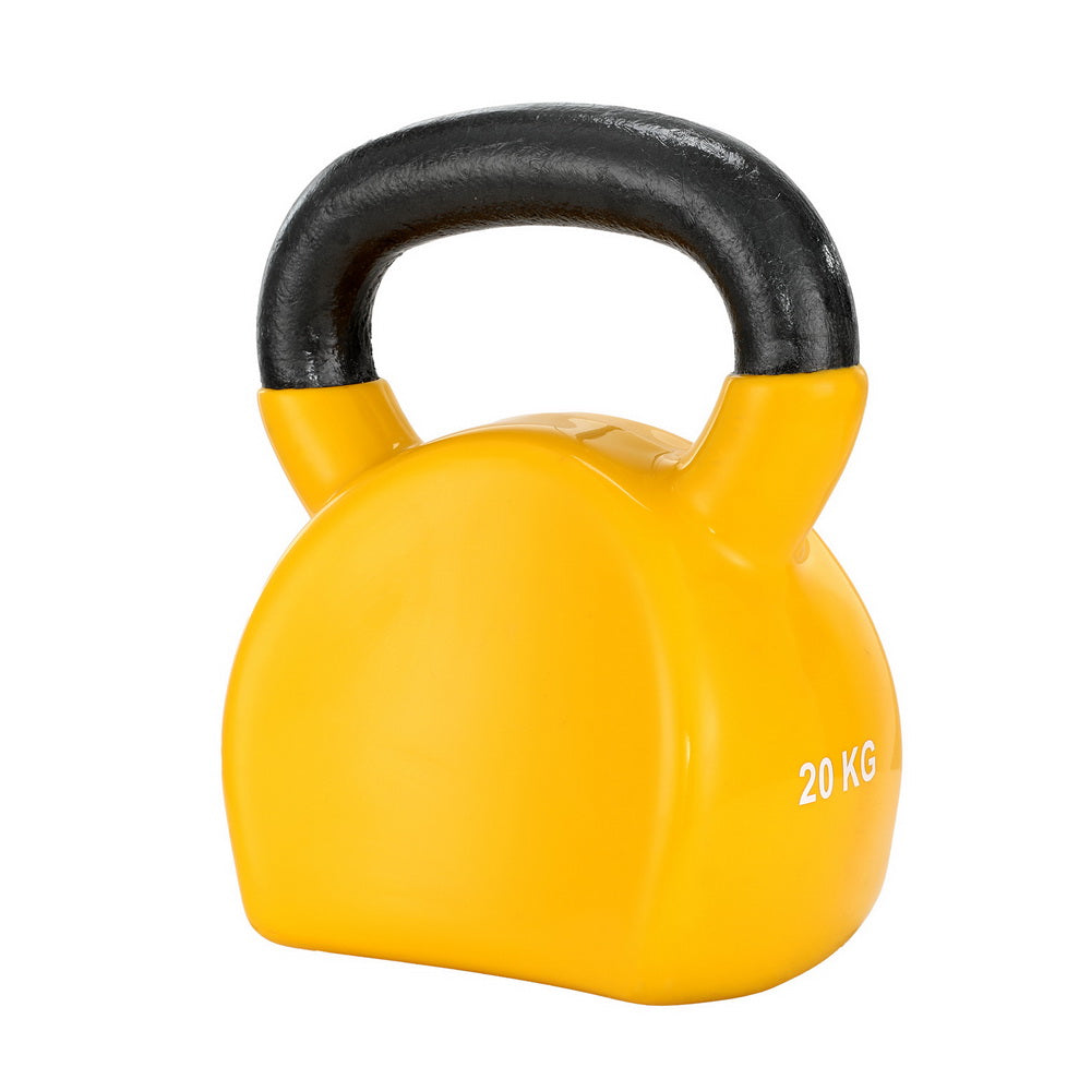 Haven 20kg Kettlebell Set Weightlifting Bench Dumbbells Kettle Bell Gym Home