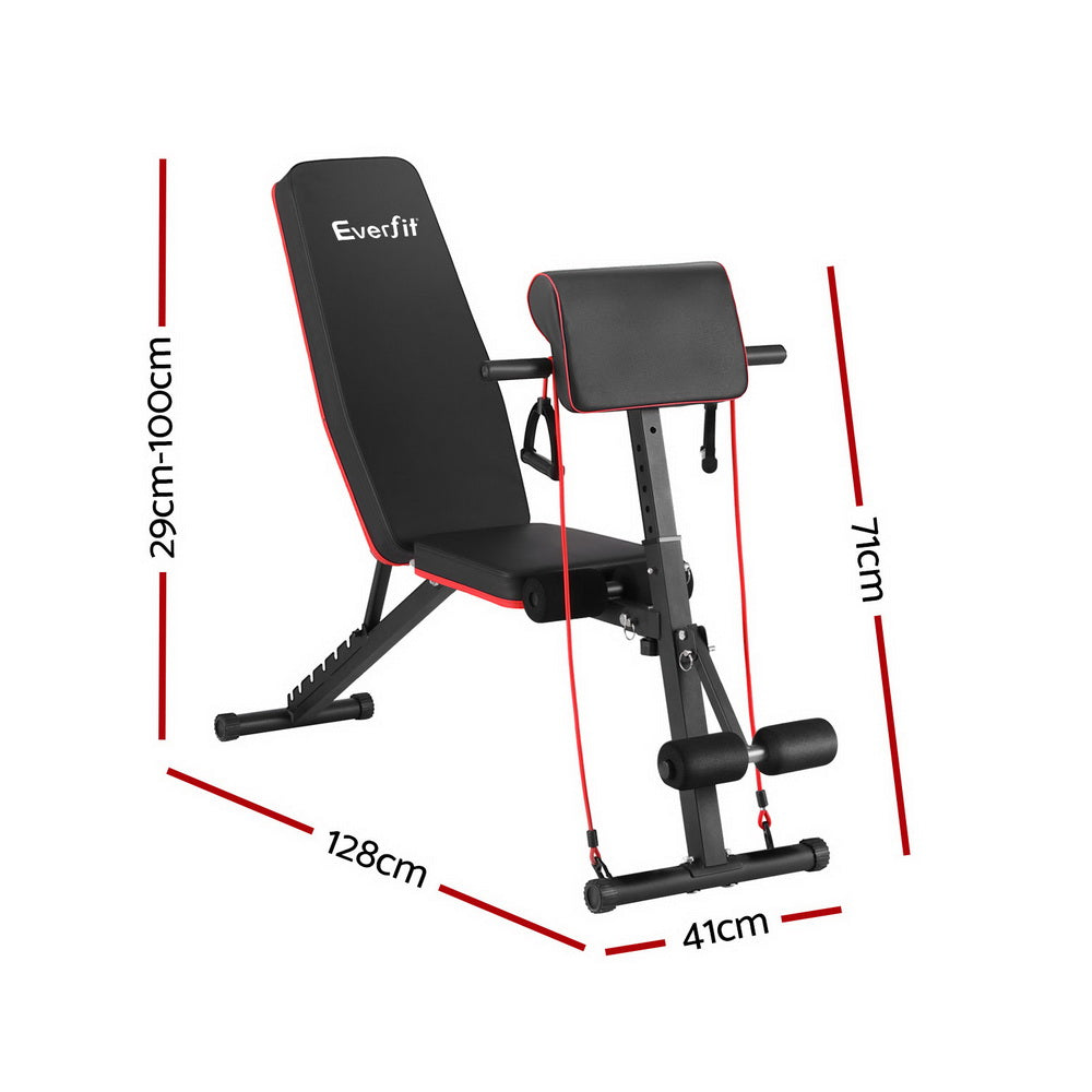 Brennan Adjustable Weight Bench – Black – 260 kg Capacity