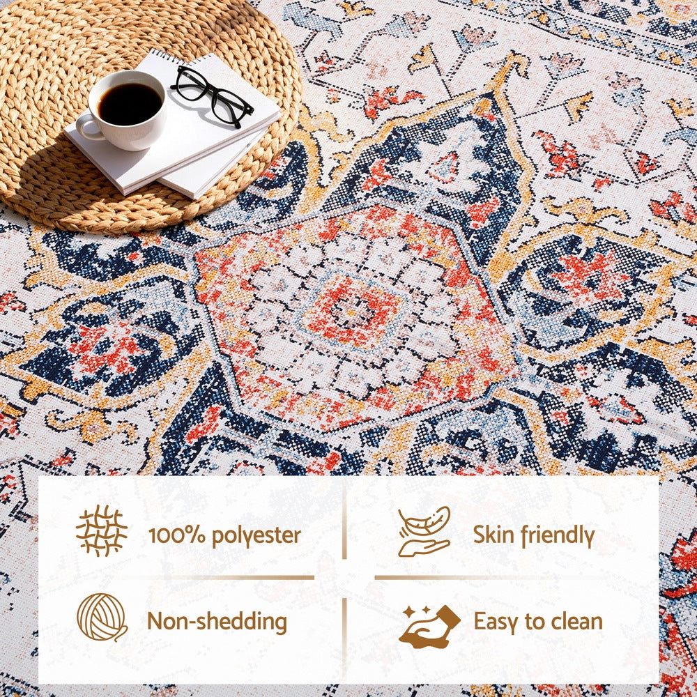 Marston Washable Floor Rug – Multi – 240 x 340 cm