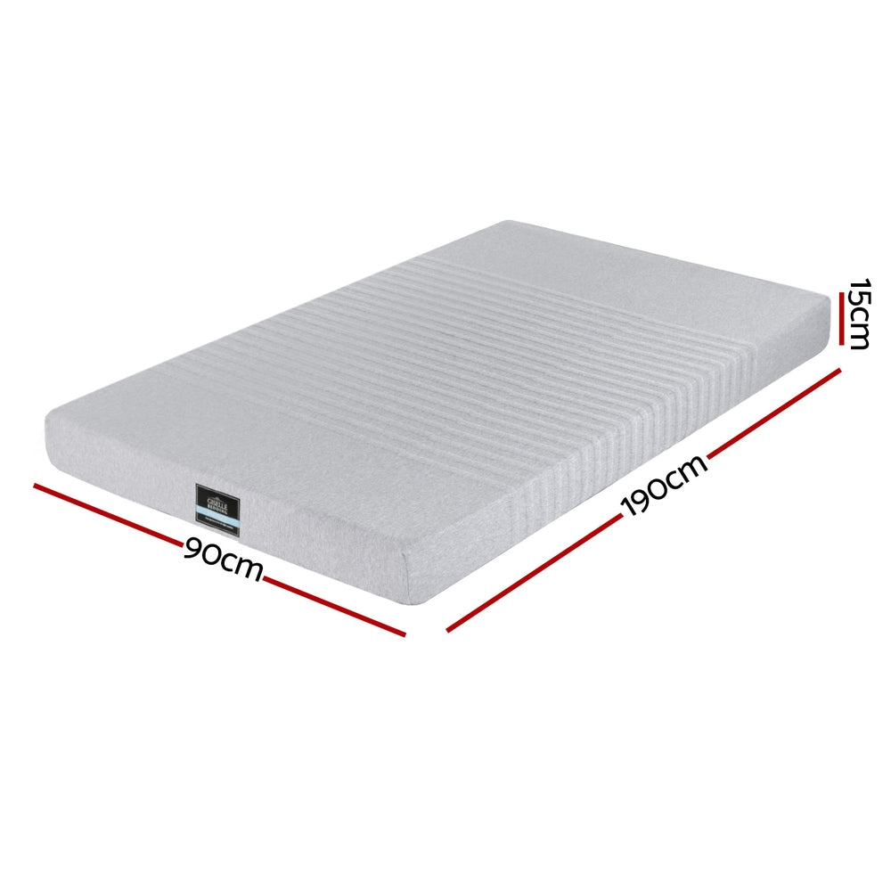 Moonrise Gel Memory Foam Mattress – Grey / Charcoal – Single