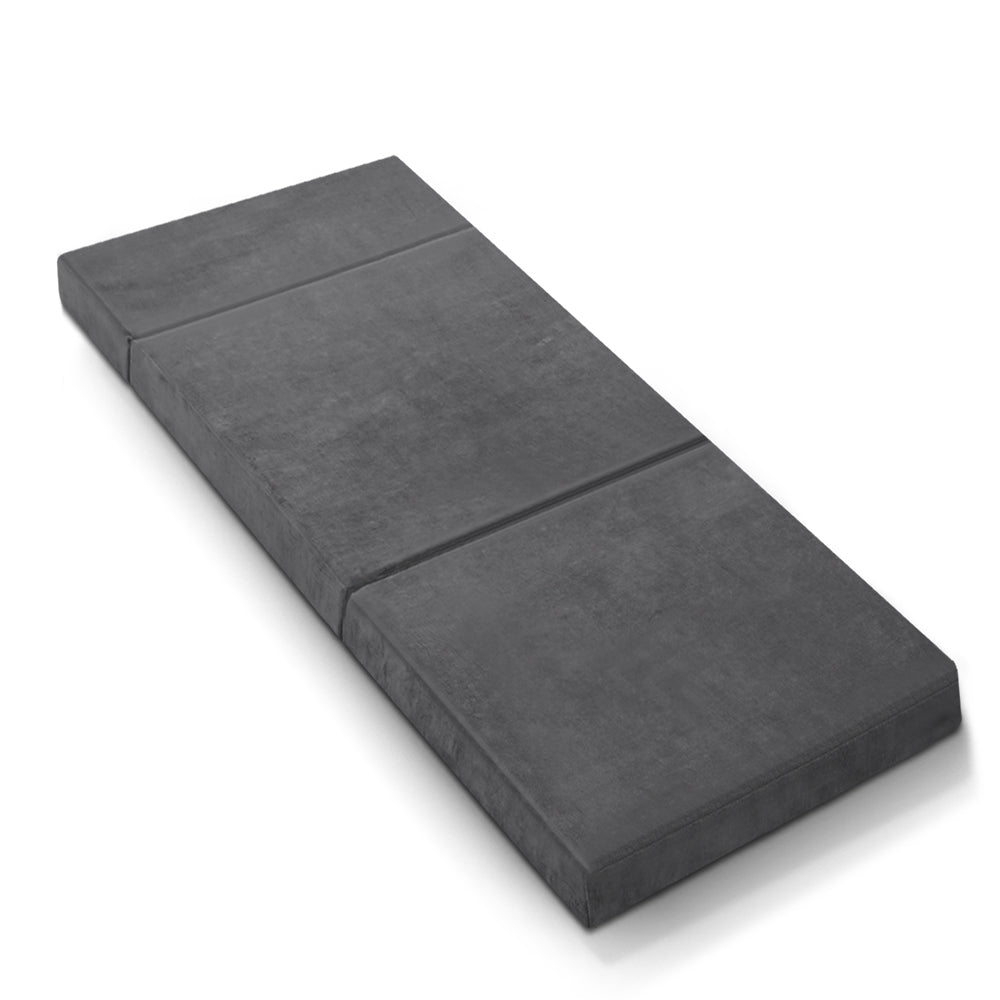 Solace Folding Memory Foam Mattress – Grey – Kids