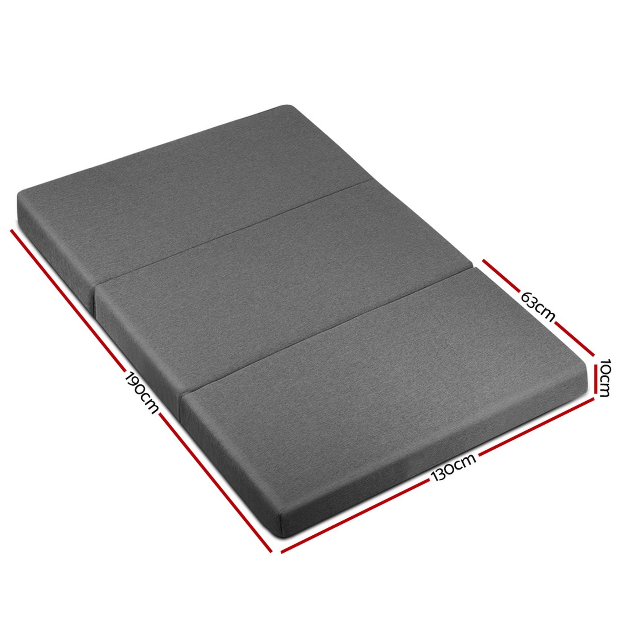 Verto Foldable Foam Mattress – Grey – Double