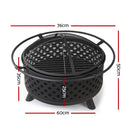 Fire Pit BBQ Grill - 76cm