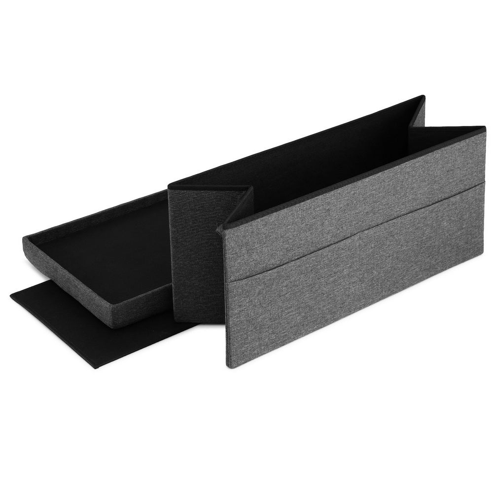 Vega Storage Ottoman – Grey – 76 cm