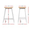 Set of 2 - Oak Bar Stools