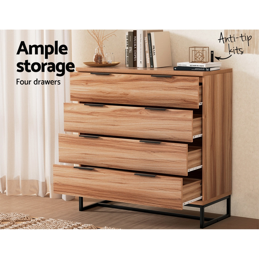 Arlo 4 Drawer Tallboy – Rust Oak